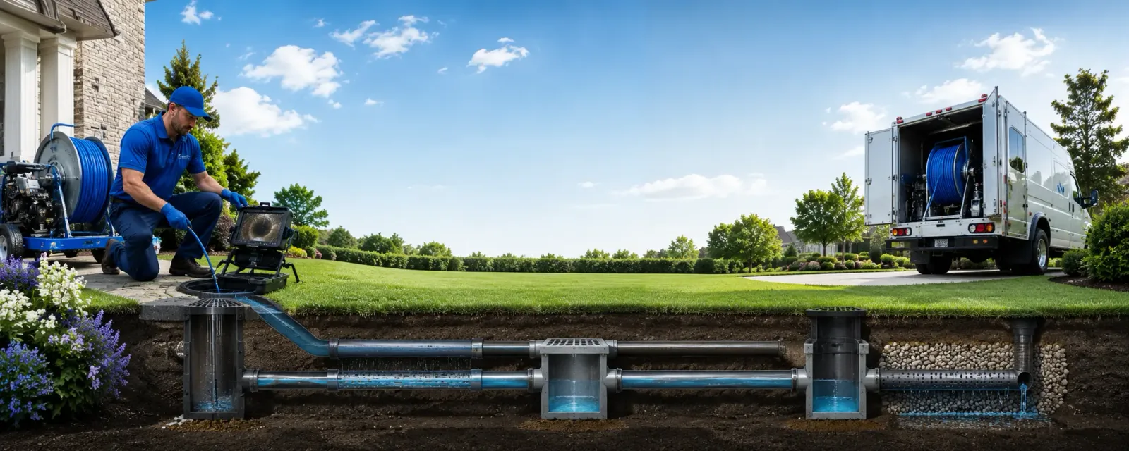 Outdoor drain cleaning information for Troy, WV